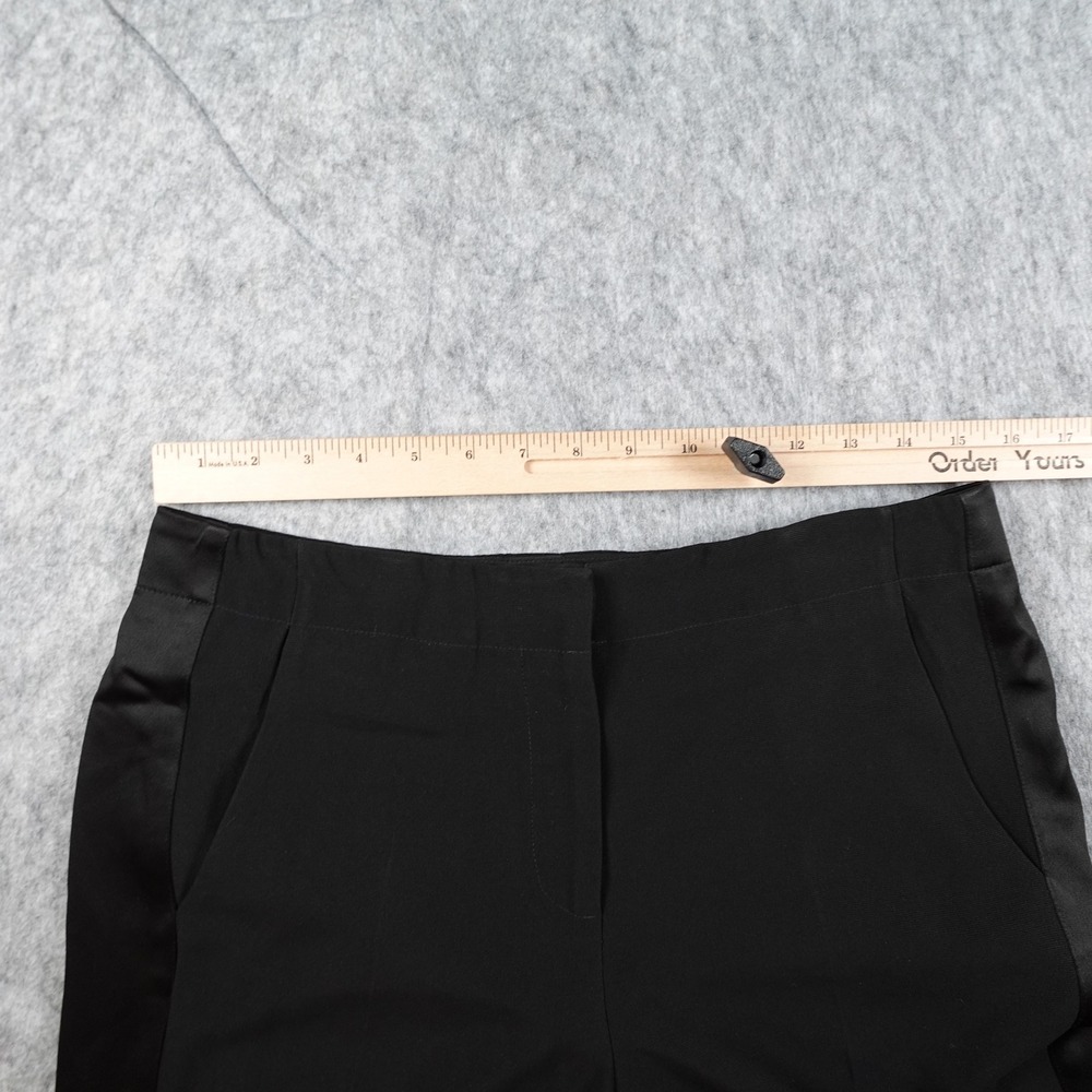 Rag and Bone Pant Women 6 Black Satin Side Stripe Tuxedo Dress Trousers Straight - Picture 6 of 14
